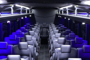 St Charles Charter Bus Interior
