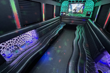 St Charles Limo Bus Interior